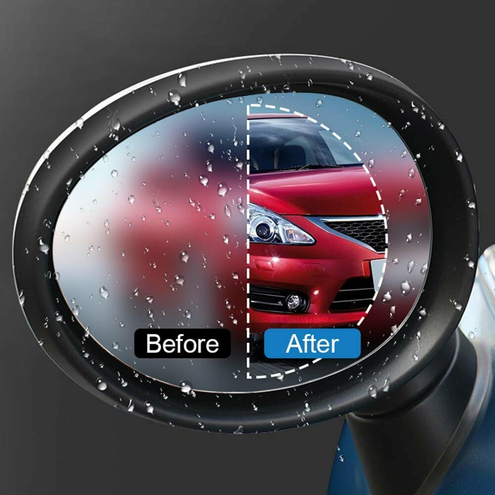 برچسب نانو آب گریز آینه بغل خودرو مدل Anti Fog بسته 2 عددی